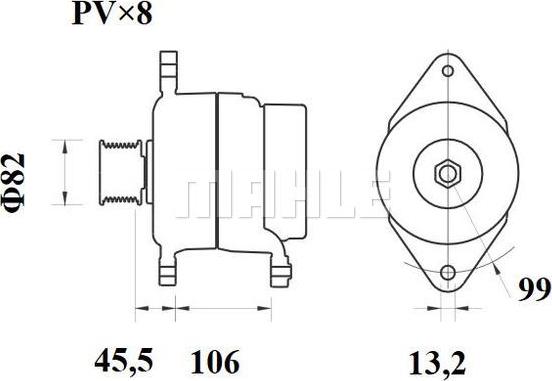 MAHLE MG 877 - Генератор unicars.by