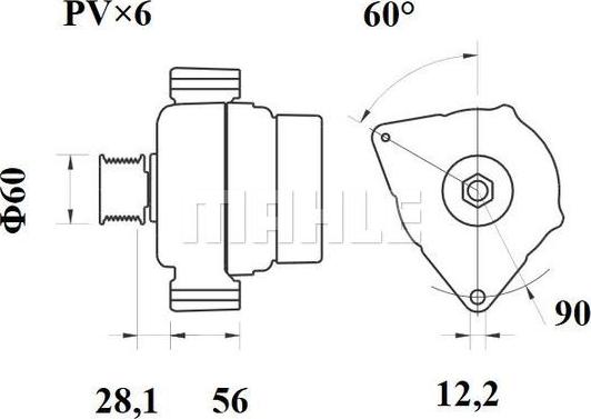 MAHLE MG 346 - Генератор unicars.by