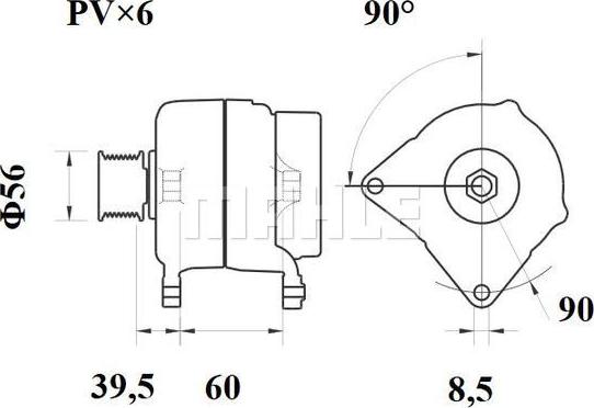 MAHLE MG 363 - Генератор unicars.by