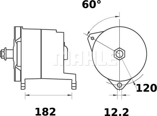 MAHLE MG 303 - Генератор unicars.by