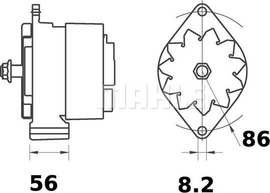 MAHLE MG 313 - Генератор unicars.by