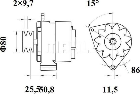 MAHLE MG 385 - Генератор unicars.by