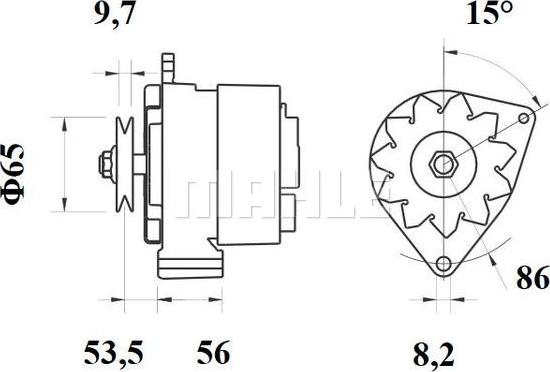 MAHLE MG 380 - Генератор unicars.by