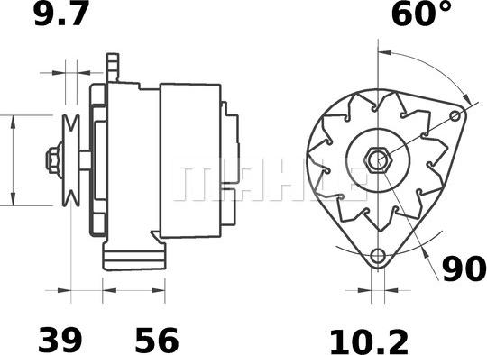 MAHLE MG 370 - Генератор unicars.by