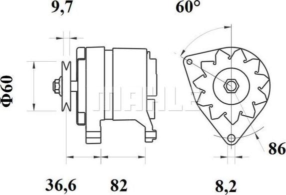 MAHLE MG 241 - Генератор unicars.by