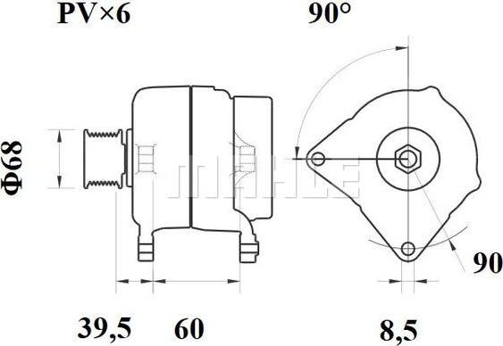 MAHLE MG 254 - Генератор unicars.by