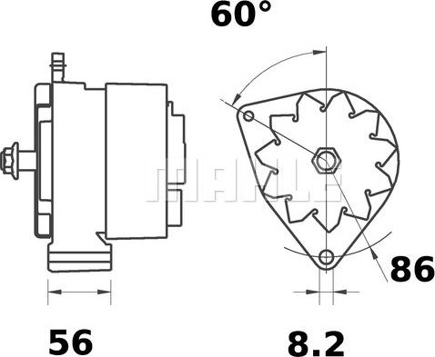 MAHLE MG 314 - Генератор unicars.by