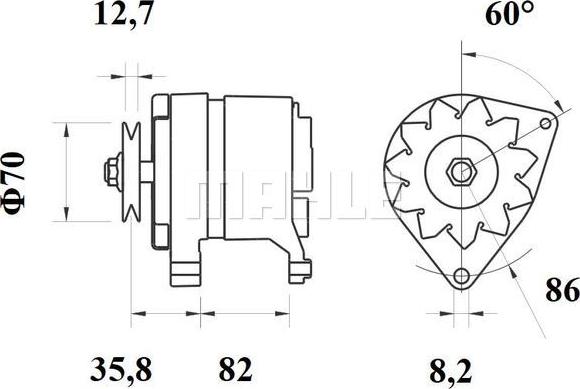 MAHLE MG 235 - Генератор unicars.by