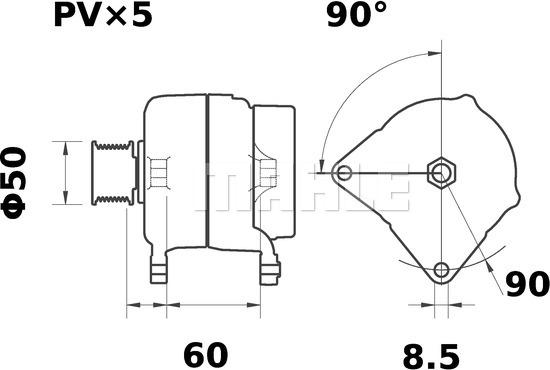 MAHLE MG 79 - Генератор unicars.by