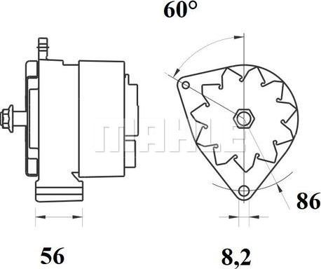 MAHLE MG 718 - Генератор unicars.by