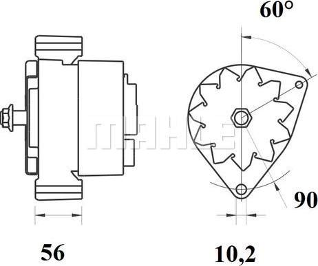 MAHLE MG 781 - Генератор unicars.by