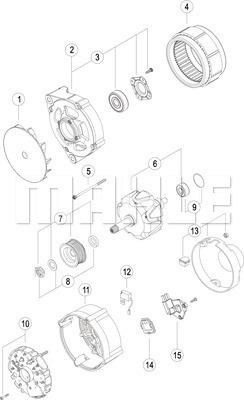 MAHLE MG 781 - Генератор unicars.by