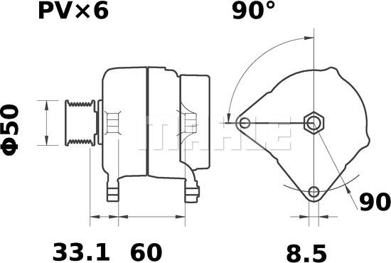 MAHLE MG 7 - Генератор unicars.by