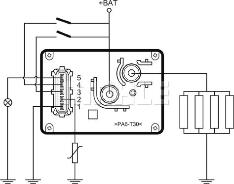 MAHLE MHG 54 - Блок управления, реле, система накаливания unicars.by