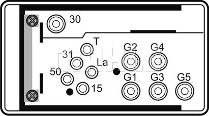 MAHLE MHG 33 - Блок управления, реле, система накаливания unicars.by