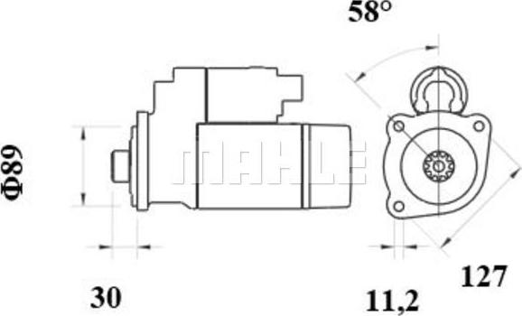 MAHLE MS 970 - Стартер unicars.by