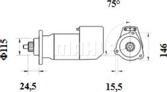 MAHLE MS 495 - Стартер unicars.by