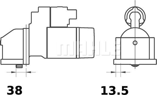 MAHLE MS 422 - Стартер unicars.by