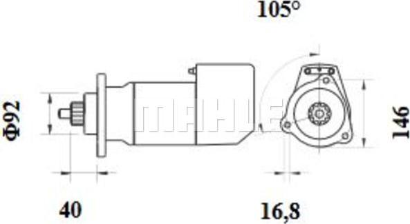 MAHLE MS 472 - Стартер unicars.by