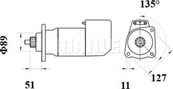 MAHLE MS 699 - Стартер unicars.by