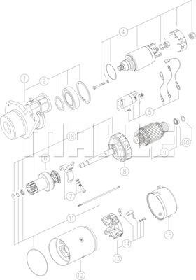 MAHLE MS 64 - Стартер unicars.by