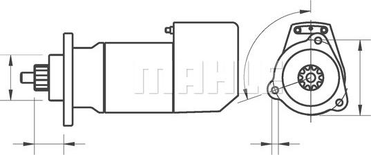 MAHLE MS 673 - Стартер unicars.by