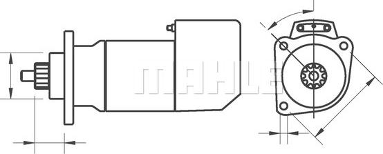 MAHLE MS 672 - Стартер unicars.by