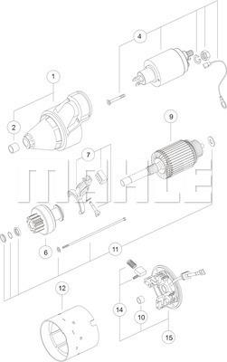 MAHLE MS 179 - Стартер unicars.by