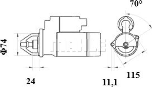 MAHLE MS 86 - Стартер unicars.by