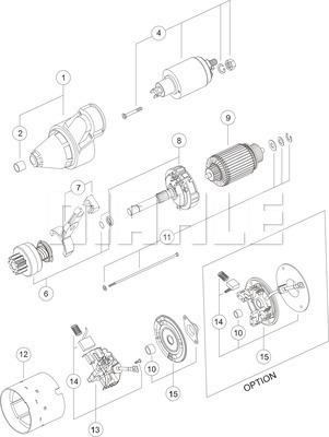 MAHLE MS 86 - Стартер unicars.by