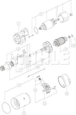 MAHLE MS 293 - Стартер unicars.by