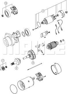 MAHLE MS 759 - Стартер unicars.by