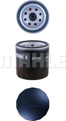 MAHLE OC 978 - Масляный фильтр unicars.by