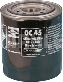 MAHLE OC 45 - Масляный фильтр unicars.by