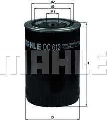 MAHLE OC 613 - Масляный фильтр unicars.by