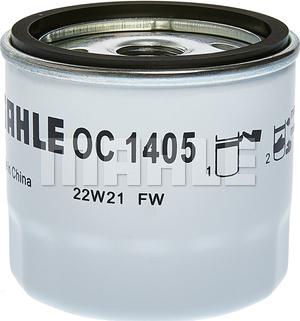 MAHLE OC 1405 - Масляный фильтр unicars.by