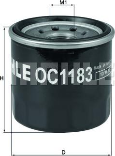 MAHLE OC 1183 - Масляный фильтр unicars.by