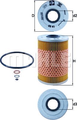 MAHLE OX 41D - Масляный фильтр unicars.by