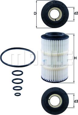 MAHLE OX 345/7D - Масляный фильтр unicars.by