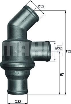 MAHLE TH 16 80 - Термостат охлаждающей жидкости / корпус unicars.by