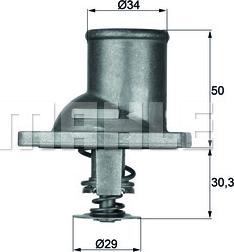 MAHLE TI 1 83 - Термостат охлаждающей жидкости / корпус unicars.by