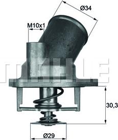 MAHLE TI 2 92 - Термостат охлаждающей жидкости / корпус unicars.by