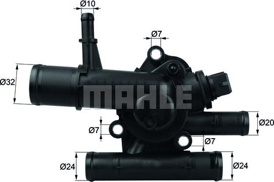 MAHLE TI 217 83 - Термостат охлаждающей жидкости / корпус unicars.by