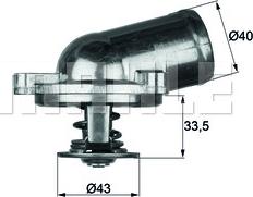 MAHLE TI 22 87 - Термостат охлаждающей жидкости / корпус unicars.by