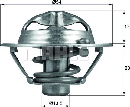 MAHLE TX 118 82D - Термостат охлаждающей жидкости / корпус unicars.by