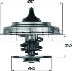 MAHLE TX 18 87D - Термостат охлаждающей жидкости / корпус unicars.by