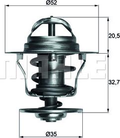 MAHLE TX 12 88D - Термостат охлаждающей жидкости / корпус unicars.by