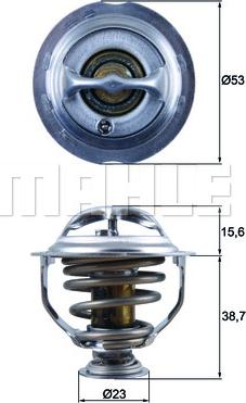 MAHLE TX 123 95D - Термостат охлаждающей жидкости / корпус unicars.by