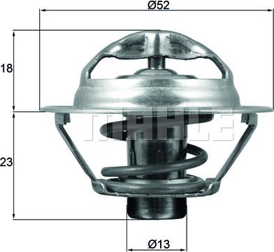 MAHLE TX 175 95D - Термостат охлаждающей жидкости / корпус unicars.by