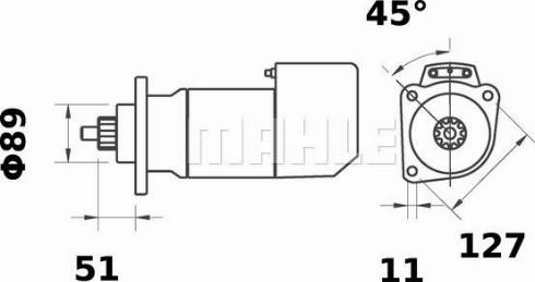 MAHLE 11139042 - Стартер unicars.by